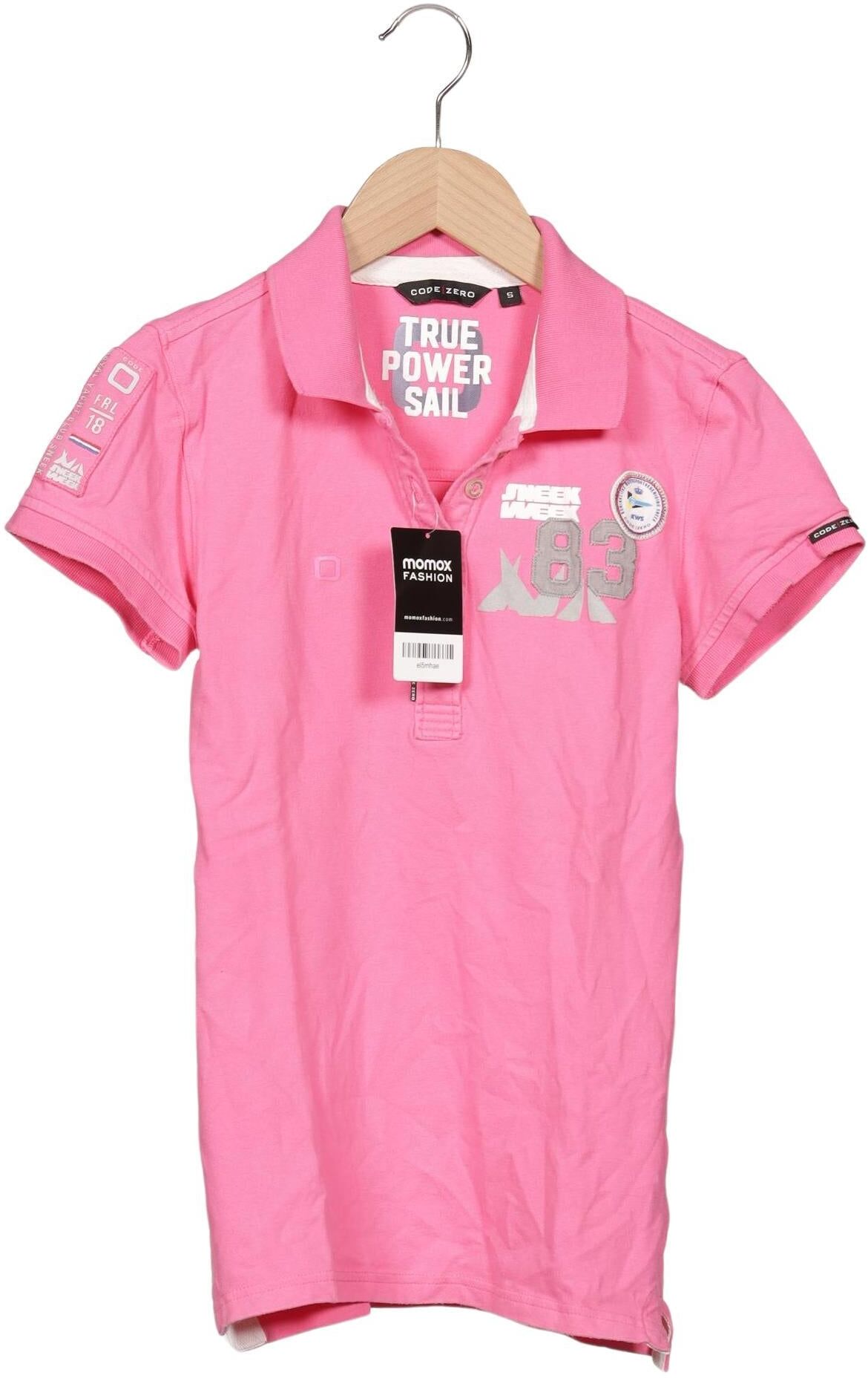 Code Zero Damen Poloshirt, Pink, Gr. S, Baumwolle / Elasthan - Second Hand