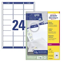 AVERY Zweckform Etiketten L7159-100 weiß 63,5 x 33,9 mm