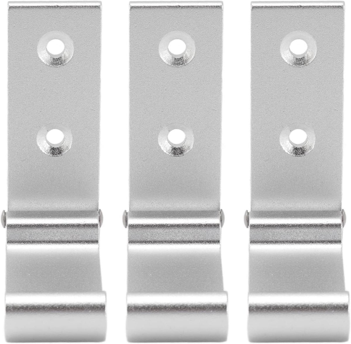 Set van 3 zwarte opvouwbare muurhaken van aluminium legering