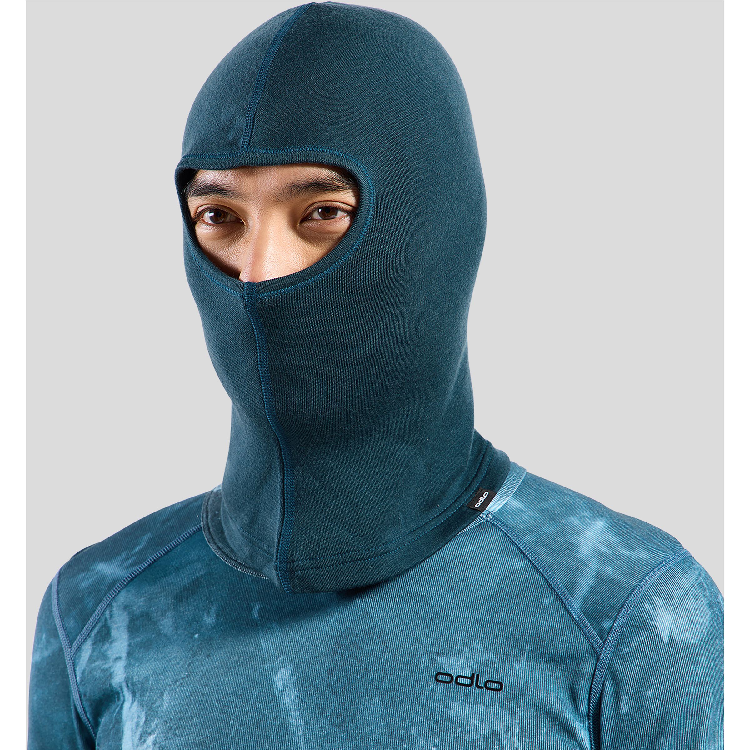 Odlo Merino Warm Sturmhaube Sturmhauben & Balaclavas blau Trekking Hautfreundlich Merinowolle