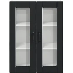 vidaXL, Regal, Xatarar (1x Wandschrank aus Glas (2 Türen)) (31 x 60 x 80 cm)
