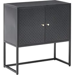 BÜROSCHRANK Metall Schwarz Rakaia