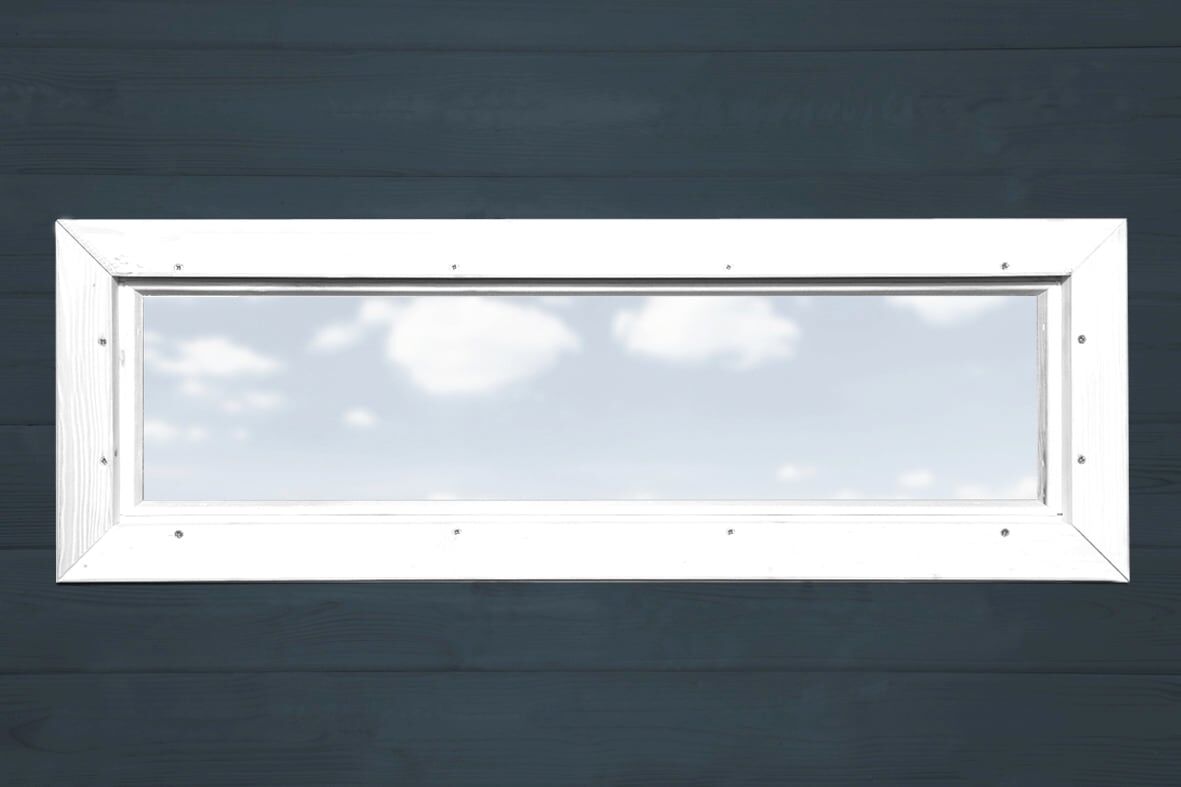 Fenster WEKA, weiß, B:125cm H:40cm, Massivholz, Fenster, Fenster, BxTxH: 125x5,9x40 cm