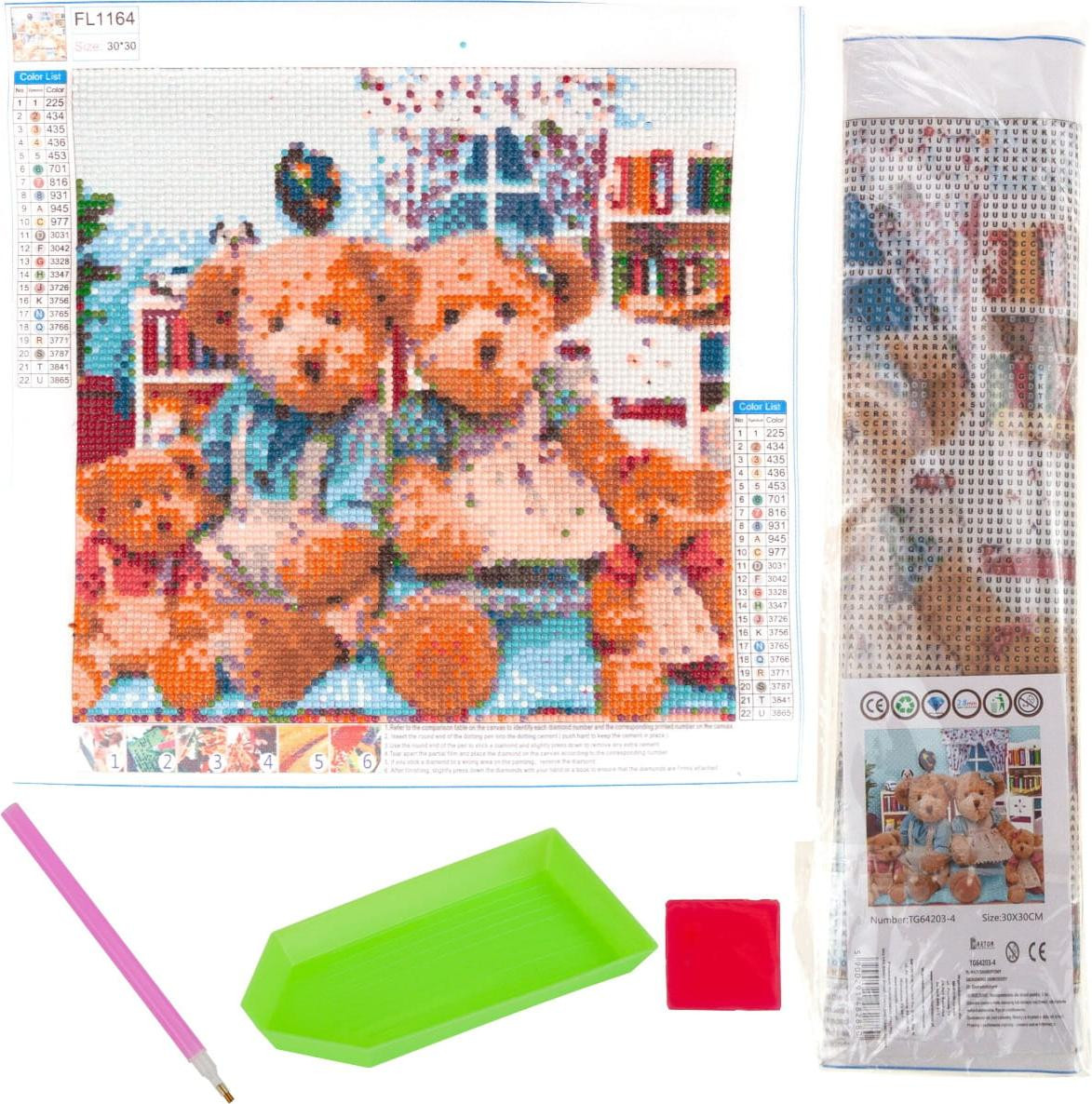 MARTOM Diamantmozaïek 3D-teddyberen