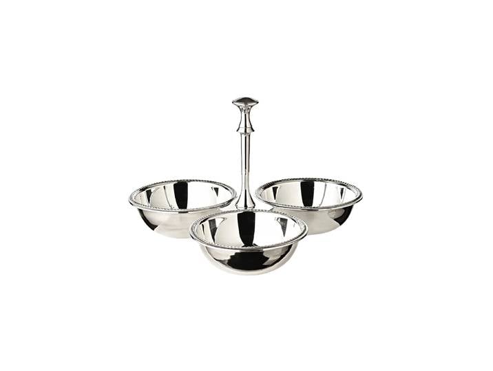 Design Snackschale „Perla“, schwer versilbert EDZARD