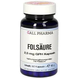 Folsäure 2,5 mg GPH Kapseln 60 St