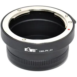 Kiwi Lens Mount Adapter (Pentax K naar Nikon 1), Objektivadapter, Schwarz