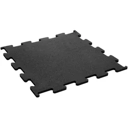TRENDY SPORT Bodenmatte Rubber Interlocking Flooring Segura 1000 schwarz 2,0 cm
