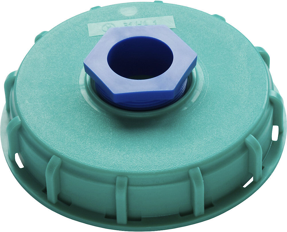 Schraubkappe (Lebensmittel), für IBC-Öffnung 150 mm, Pumpwerk-Ø 41 mm, Handpumpe Jessberger