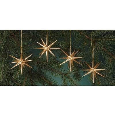 Christbaumschmuck ALBIN PREISSLER "Handwerkskunst aus dem Erzgebirge", gold (goldfarben), Ø:10cm, Holzwerkstoff, Weihnachtsbaumschmuck, Weihnachtsbaumschleife Weihnachtsbaumschmuck Weihnachtsanhänger Weihnachtsbaumklammer Weihnachtsbaumspitze,...