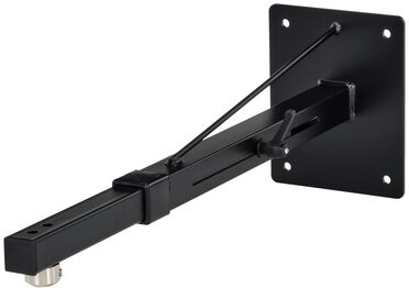 Euromet Arakno Telesc. Wall Mount Bk Schwarz pulverbeschichtet