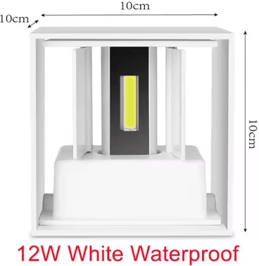 Inspire Curations 6W 12W IP65 LED Wall Light Modern Nordic Indoor Outdoor Sconce waterproof 12w natural White 4000k
