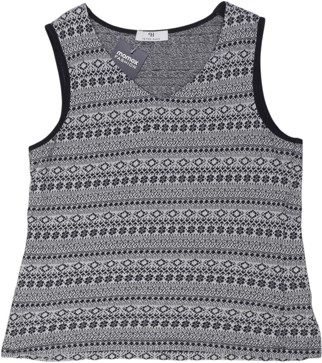 Peter Hahn Damen Top, Grau, Gr. EU 36, Baumwolle - Second Hand