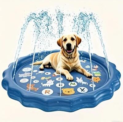 Inspired Living CoolSpray Outdoor Pet Bath & Dog Cooling Pool a