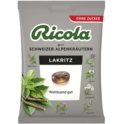 Ricola Lakritz Schweizer Kräuterhbonbon zuckerfrei 75 g Bonbons
