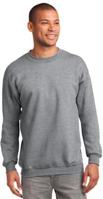 Port & Company PC90 Essential Fleece Crewneck Sweatshirt in Heather size 4XL PC90Y