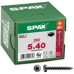 SPAX® T20 Halbrundkopf BLAX Universalschrauben, 5 x 40 mm