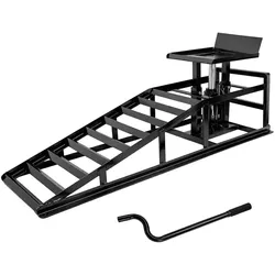 Auffahrrampe mit hydraulischem Wagenheber 2000 kg höhenverstellbar 24-36 cm mit Sicherheitsventil