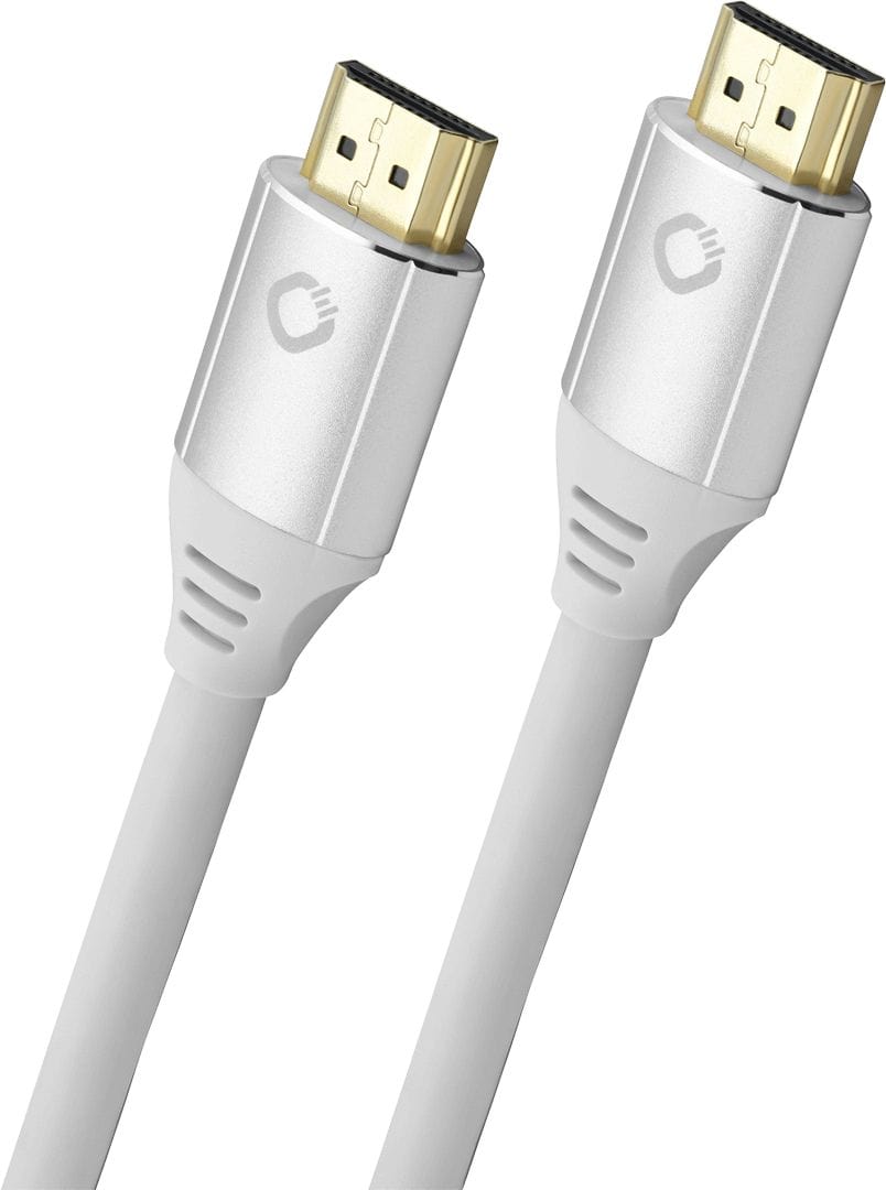 OEHLBACH 48 Gbit/s Stecker Gerade HDMI auf HDMI Typ A (Standard) 1,5 m Black Magic MKII (Silber/Weiß) D1C92490