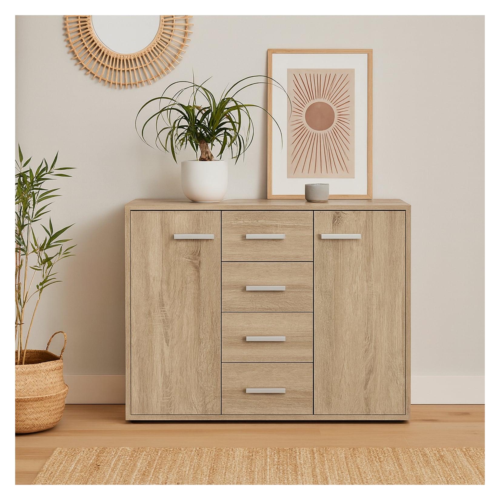 HTI-Living Sideboard Nina mit 4 Schubladen Sonoma