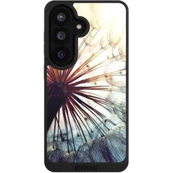 Nivocase Handyhülle für Samsung Galaxy S26 Hülle NIVOpure Case Schwarz Blumen Fotografie Pusteblume (Samsung Galaxy S26), Smartphone Hülle, Schwarz