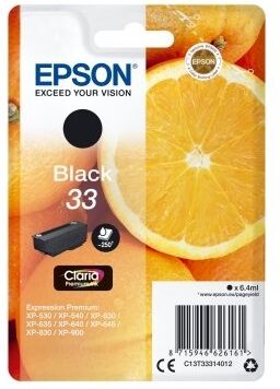 Epson 33 Blækpatron, Sort