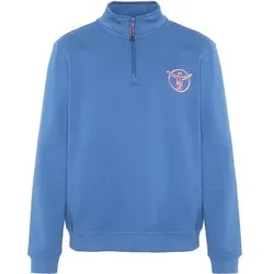 CHIEMSEE Sweatshirt mit gestickten Logo auf der Brust, Größe M in Blau 194042