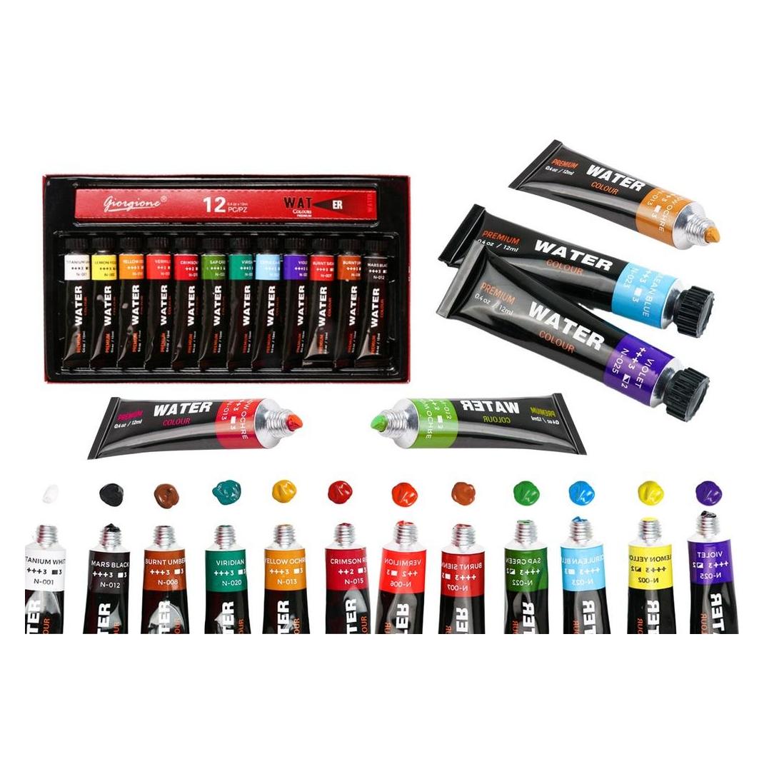 Lean Toys Ein Set Acrylfarben in einer Tube mit 12 Farben (12 ml) (52277629)