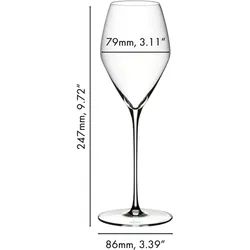 Riedel Veloce Rosé Weingläser + Poliertuch, Weingläser, Transparent