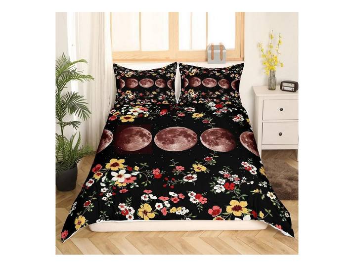 LuxusKollektion Jugendbettwäsche Bettwäsche-Set Himmelssonnenfinsternis 155x220cm