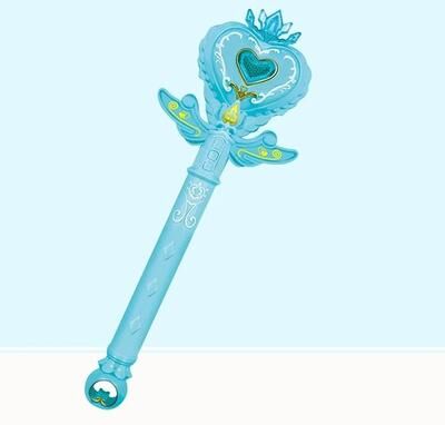 Uplift Essentials Princess Snow Wand Toy Fairy Light Up Wand For Kids Cosplay And Holiday Fun style 2 Blue