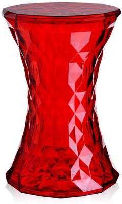 Kartell Stone Hocker (rot transparent) rot transparent