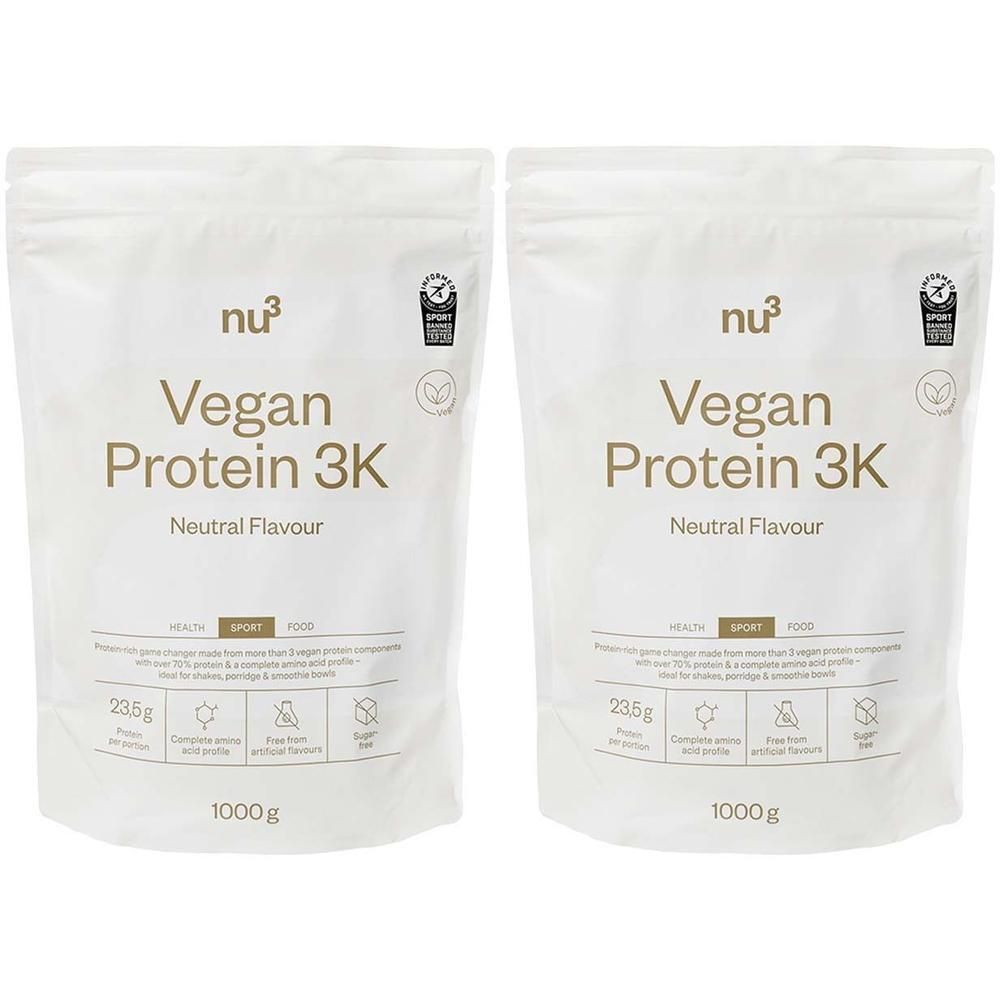 nu3 Vegan 3K Neutral Doppelpack 2x1000 g Pulver
