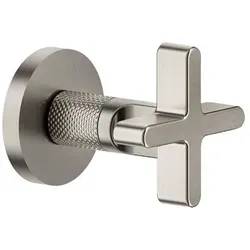 Gessi Inciso Fertigmontageset Absperrventil 3/4 für Unterputz-Körper, X -Griff, 58363149, Farbe: Finox Optik