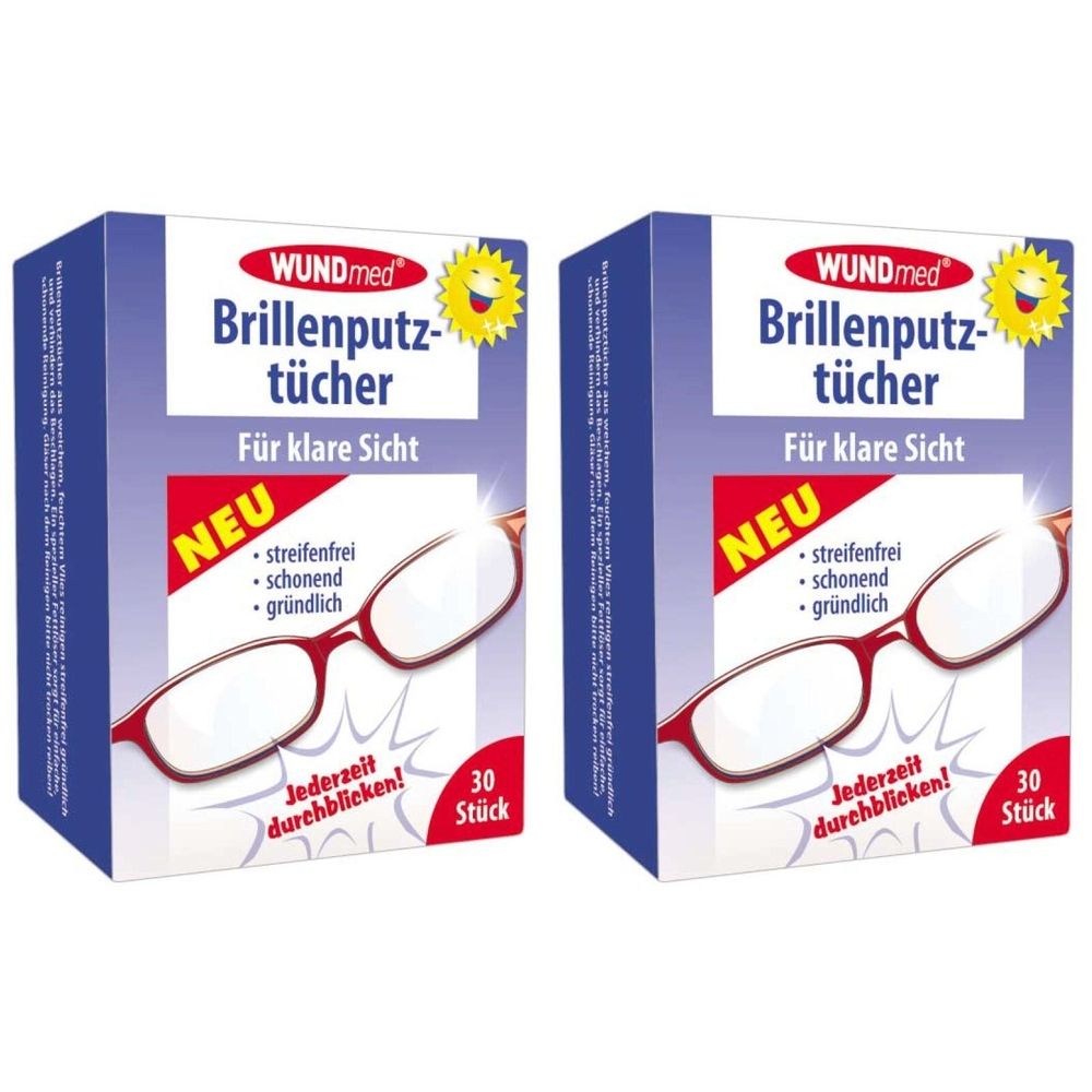 Brillenputztuecher x2 2x30 St Tücher