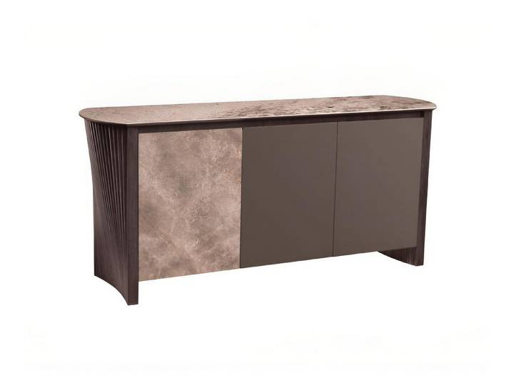 JVmoebel Sideboard JVMoebel modernes Sideboard in Beige mit Holzbeinen und Schubladen, Made in Europa