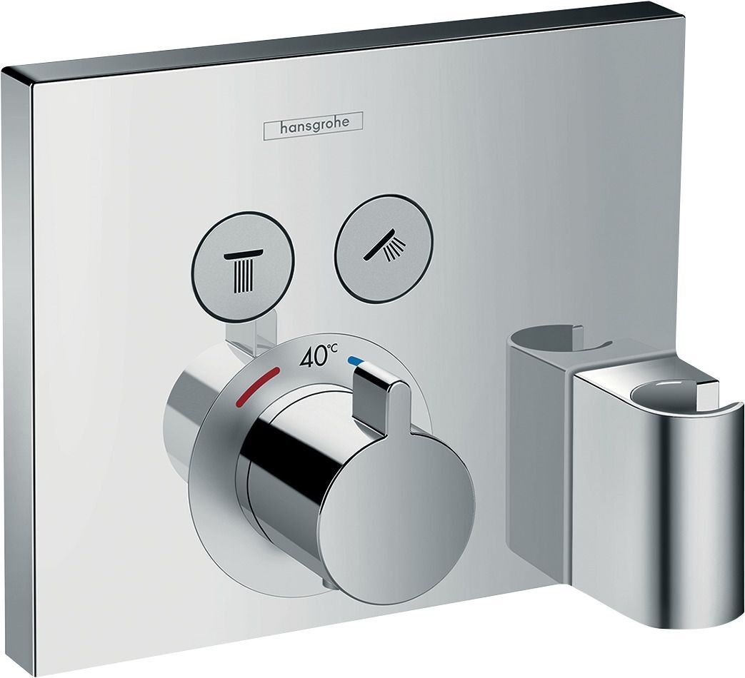 Hansgrohe Thermostat Unterputz ShowerSelect, 15765000, für 2 Verbraucher Fertigset 2 Verbraucher chr 15765000