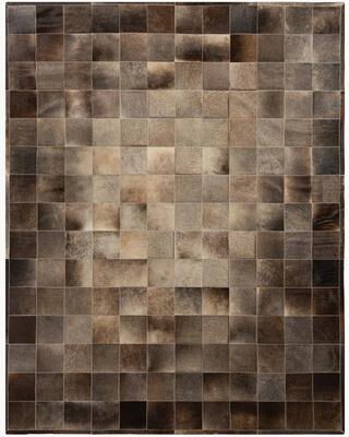 Ben Soleimani South American Cowhide Tile Hand Woven Rug