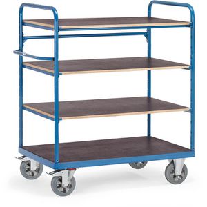 Fetra Etagenwagen 18202, 4 Etagen, 1000 x 700 mm, Tragkraft 1200kg