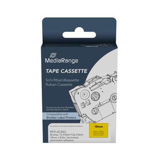 MediaRange Schriftbandka. Brother TZ-FX641/TZe-FX641 18mm YE