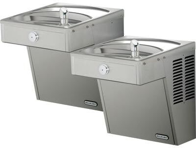 Elkay Cooler Wall Mount Bi-Level ADA Vandal-Resistant, Non-Filtered 8 GPH Stainless