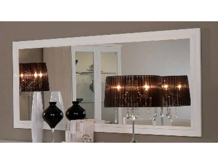 Miroir Roma laqué blanc - Basika