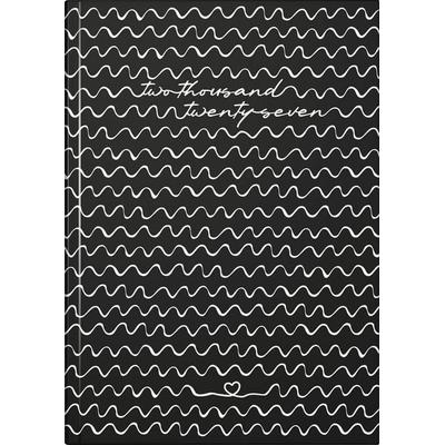 rido/idé 7028507017 Buchkalender Premium Young Line 2027 'Waves' A5, Papier