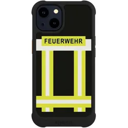Nivocase Hülle für Apple iPhone 14 Stossfeste Handyhülle NIVOmax Case Schwarz Beruf Feuerwehr Feuerwehrmann (Apple iPhone 14), Smartphone Hülle, Schwarz