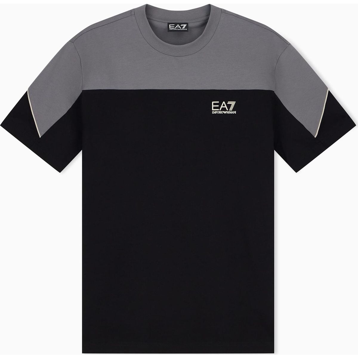 EA7 Train Athletic Colour Block M Tee SS black beauty (UC001) XXS 7M002384 AF12503-UC001-XXS