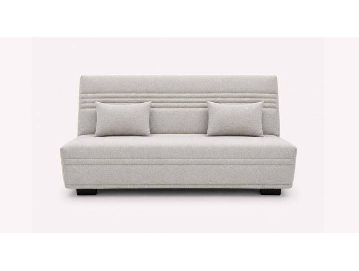 Banquette Clic-Clac Tissu LEON - Gris - Couchage 140x198
