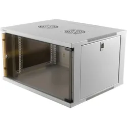 Deltaco rack cabinet 6U Wall mounted rack White (6 HE, 19 Zoll Rack), Serverschrank, Weiss