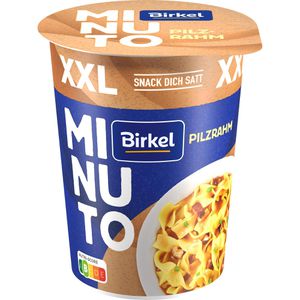 Birkel Fertiggericht Minuto XXL Pilzrahm, Nudeln in Rahmsauce, je 78g, 8 Stück