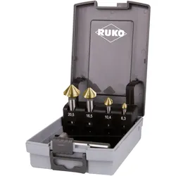 RUKO Kegelsenker-Satz DIN 335 Form C 90° HSS TiN - 5-tlg. - 102154TRO
