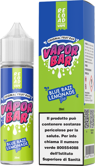 Reload Vape Blue Razz Lemonade Ice Vapor Bar Liquido Shot 20ml Limonata Frutti Di Bosco Ghiaccio